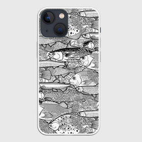 Чехол для iPhone 13 mini с принтом Рыбы ,  |  | algae | corals | depth | drawing | fish | g | picture | plants | underwater | water | world | белый | вода | водоросли | глубина | графика | картинка | кораллы | красивый | крутой | лучший | мир | мода | модный | молодёжная | подводный