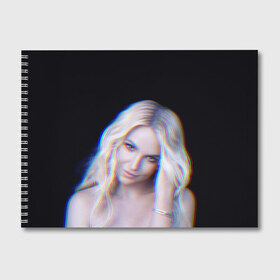 Альбом для рисования с принтом Britney Glitch , 100% бумага
 | матовая бумага, плотность 200 мг. | Тематика изображения на принте: britney | britneyspears | glitch | icon | jean | pop | princess | spears | usa | бритни | бритниспирс | глич | джин | поп | работа | спирс | сша