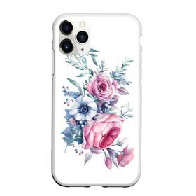 Чехол для iPhone 11 Pro матовый с принтом Цветы , Силикон |  | bouquets | flowers | pattern | roses | букеты | графика | жёлтый | зелёный | искусство | картинка | красивый | крутой | листья | мода | модный | молодёжная | оранжевый | орнамент | рисунок | розовый | розы | рукоделие