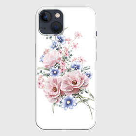 Чехол для iPhone 13 с принтом Цветы ,  |  | bouquets | flowers | pattern | roses | букеты | графика | жёлтый | зелёный | искусство | картинка | красивый | крутой | листья | мода | модный | молодёжная | оранжевый | орнамент | рисунок | розовый | розы | рукоделие