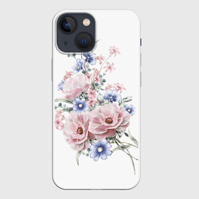 Чехол для iPhone 13 mini с принтом Цветы ,  |  | bouquets | flowers | pattern | roses | букеты | графика | жёлтый | зелёный | искусство | картинка | красивый | крутой | листья | мода | модный | молодёжная | оранжевый | орнамент | рисунок | розовый | розы | рукоделие