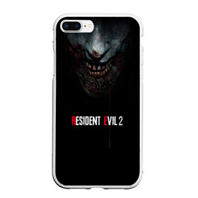 Чехол для iPhone 7Plus/8 Plus матовый с принтом Resident Evil 2 , Силикон | Область печати: задняя сторона чехла, без боковых панелей | biohazard | biohazard 7 | crocodile | fang | game | hand | monster | new umbrella | resident evil | resident evil 7 | umbrella | umbrella corp | umbrella corporation | zombie