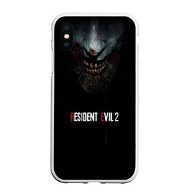 Чехол для iPhone XS Max матовый с принтом Resident Evil 2 , Силикон | Область печати: задняя сторона чехла, без боковых панелей | biohazard | biohazard 7 | crocodile | fang | game | hand | monster | new umbrella | resident evil | resident evil 7 | umbrella | umbrella corp | umbrella corporation | zombie