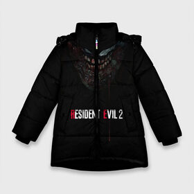 Зимняя куртка для девочек 3D с принтом Resident Evil 2 , ткань верха — 100% полиэстер; подклад — 100% полиэстер, утеплитель — 100% полиэстер. | длина ниже бедра, удлиненная спинка, воротник стойка и отстегивающийся капюшон. Есть боковые карманы с листочкой на кнопках, утяжки по низу изделия и внутренний карман на молнии. 

Предусмотрены светоотражающий принт на спинке, радужный светоотражающий элемент на пуллере молнии и на резинке для утяжки. | biohazard | biohazard 7 | crocodile | fang | game | hand | monster | new umbrella | resident evil | resident evil 7 | umbrella | umbrella corp | umbrella corporation | zombie