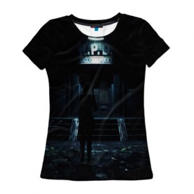 Женская футболка 3D с принтом Resident Evil 2 , 100% полиэфир ( синтетическое хлопкоподобное полотно) | прямой крой, круглый вырез горловины, длина до линии бедер | 