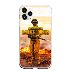 Чехол для iPhone 11 Pro матовый с принтом PUBG , Силикон |  | Тематика изображения на принте: 2019 | battle royale | battlegrounds | chicken | cs:go | csgo | dinner | dota | dota2 | playerunknown’s | pubg | winner | боевик | война | игры | известные | королевская битва | ксго | оружие | пабг | шутеры