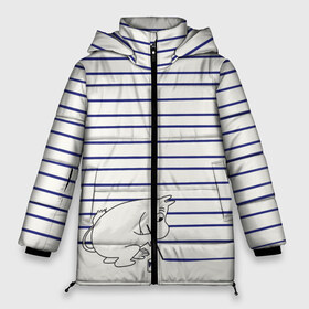 Женская зимняя куртка 3D с принтом Муми-тролль рисует полосы , верх — 100% полиэстер; подкладка — 100% полиэстер; утеплитель — 100% полиэстер | длина ниже бедра, силуэт Оверсайз. Есть воротник-стойка, отстегивающийся капюшон и ветрозащитная планка. 

Боковые карманы с листочкой на кнопках и внутренний карман на молнии | moomin | mumintroll | кисточка | краска | краски | линии | мумитроль | полоски | снорк   (вместо арт 1711113) | тельняшка
