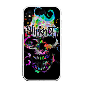 Чехол для iPhone XS Max матовый с принтом Slipknot , Силикон | Область печати: задняя сторона чехла, без боковых панелей | slipknot | грув | группа | джои джордисон | кори тейлор | метал | мик томсон | ню | петля | рок | слипкнот | удавка