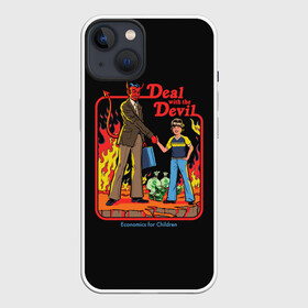 Чехол для iPhone 13 с принтом Devil Deal ,  |  | 80 е | 80s | 90 е | 90s | oldschool | retro | retrowave | stranger thing | vintage | винтаж | олдскул | ретро | ретровейв | странные дела