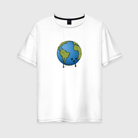 Женская футболка хлопок Oversize с принтом I Hate Humans , 100% хлопок | свободный крой, круглый ворот, спущенный рукав, длина до линии бедер
 | глобальное потепление | звезды | земля | катаклизм | космос | надпись | ненавижу людей | планета | природа | человечество | экология | юмор