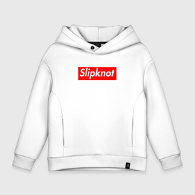 Детское худи Oversize хлопок с принтом Slipknot (supreme style) , френч-терри — 70% хлопок, 30% полиэстер. Мягкий теплый начес внутри —100% хлопок | боковые карманы, эластичные манжеты и нижняя кромка, капюшон на магнитной кнопке | streetwear | комбинезоны | маски | ню метал | петля | плашка | стритстайл | удавка | уличный