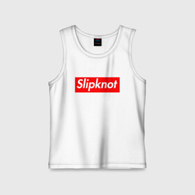 Детская майка хлопок с принтом Slipknot (supreme style) ,  |  | streetwear | комбинезоны | маски | ню метал | петля | плашка | стритстайл | удавка | уличный