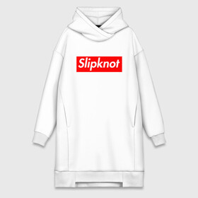 Платье-худи хлопок с принтом Slipknot (supreme style) ,  |  | streetwear | комбинезоны | маски | ню метал | петля | плашка | стритстайл | удавка | уличный