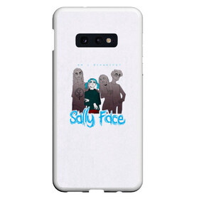 Чехол для Samsung S10E с принтом Sally Face , Силикон | Область печати: задняя сторона чехла, без боковых панелей | sally face | гизмо | девид | девочка | игра | лари | ларри | мальчик | маска | мрачная | на лице | пых | с протезом | сал | сали | салли | салли фейс | фейс | фэйс | эддисон | эшли