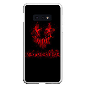 Чехол для Samsung S10E с принтом Mushroomhead , Силикон | Область печати: задняя сторона чехла, без боковых панелей | ac dc | disturbed | linkin park | lp | metal | metallica | mushroomhead | music | pop | rap | rock | slipknot | song | метал | музыка | рок