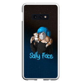 Чехол для Samsung S10E с принтом Sally Face , Силикон | Область печати: задняя сторона чехла, без боковых панелей | sally face | гизмо | девид | девочка | игра | лари | ларри | мальчик | маска | мрачная | на лице | пых | с протезом | сал | сали | салли | салли фейс | фейс | фэйс | эддисон | эшли