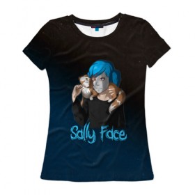 Женская футболка 3D с принтом Sally Face , 100% полиэфир ( синтетическое хлопкоподобное полотно) | прямой крой, круглый вырез горловины, длина до линии бедер | sally face | гизмо | девид | девочка | игра | лари | ларри | мальчик | маска | мрачная | на лице | пых | с протезом | сал | сали | салли | салли фейс | фейс | фэйс | эддисон | эшли