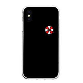 Чехол для iPhone XS Max матовый с принтом UMBRELLA CORP (НА СПИНЕ) , Силикон | Область печати: задняя сторона чехла, без боковых панелей | ada wong | biohazard | game | gamer | leon | logo | mistic | raccoon city | re2 | resident evil 2 | rpd | stars | umbrella | ада вонг | амбрелла | зомби | игра | мистика | ужасы