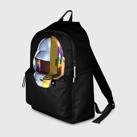 Рюкзак 3D с принтом Daft Punk , 100% полиэстер | лямки с регулируемой длиной, сверху петелька, чтобы рюкзак можно было повесить на вешалку. Основное отделение закрывается на молнию, как и внешний карман. Внутри два дополнительных кармана, один из которых закрывается на молнию. По бокам два дополнительных кармашка | Тематика изображения на принте: daft punk | electronic | house | human | music | robot | дафт панк | музыка | синти поп | хаус | электроника