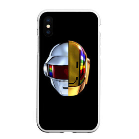 Чехол для iPhone XS Max матовый с принтом Daft Punk , Силикон | Область печати: задняя сторона чехла, без боковых панелей | Тематика изображения на принте: daft punk | electronic | house | human | music | robot | дафт панк | музыка | синти поп | хаус | электроника