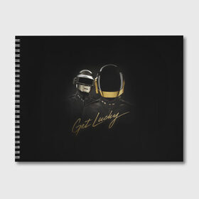 Альбом для рисования с принтом Daft Punk , 100% бумага
 | матовая бумага, плотность 200 мг. | Тематика изображения на принте: daft punk | electronic | house | human | music | robot | дафт панк | музыка | синти поп | хаус | электроника