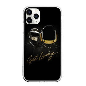 Чехол для iPhone 11 Pro Max матовый с принтом Daft Punk , Силикон |  | daft punk | electronic | house | human | music | robot | дафт панк | музыка | синти поп | хаус | электроника