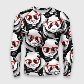 Мужской рашгард 3D с принтом Панды в красных очках ,  |  | animals | bears | funny | head | muzzl | pandas | red | весёлые | взгляд | голова | графика | животные | искусство | картинка | красивый | красные | крутой | медведи | мода | модный | молодёжная | очки | панды | рисунок