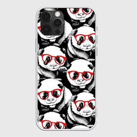 Чехол для iPhone 12 Pro Max с принтом Панды в красных очках , Силикон |  | Тематика изображения на принте: animals | bears | funny | head | muzzl | pandas | red | весёлые | взгляд | голова | графика | животные | искусство | картинка | красивый | красные | крутой | медведи | мода | модный | молодёжная | очки | панды | рисунок