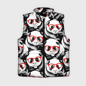 Женский жилет утепленный 3D с принтом Панды в красных очках ,  |  | animals | bears | funny | head | muzzl | pandas | red | весёлые | взгляд | голова | графика | животные | искусство | картинка | красивый | красные | крутой | медведи | мода | модный | молодёжная | очки | панды | рисунок