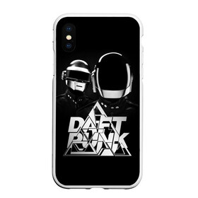 Чехол для iPhone XS Max матовый с принтом Daft Punk , Силикон | Область печати: задняя сторона чехла, без боковых панелей | Тематика изображения на принте: daft punk | electronic | house | human | music | robot | дафт панк | музыка | синти поп | хаус | электроника