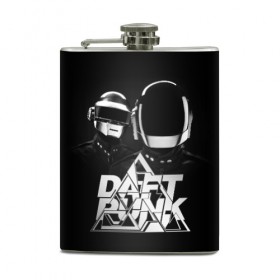Фляга с принтом Daft Punk , металлический корпус | емкость 0,22 л, размер 125 х 94 мм. Виниловая наклейка запечатывается полностью | daft punk | electronic | house | human | music | robot | дафт панк | музыка | синти поп | хаус | электроника