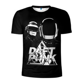 Мужская футболка 3D спортивная с принтом Daft Punk , 100% полиэстер с улучшенными характеристиками | приталенный силуэт, круглая горловина, широкие плечи, сужается к линии бедра | daft punk | electronic | house | human | music | robot | дафт панк | музыка | синти поп | хаус | электроника