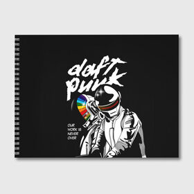 Альбом для рисования с принтом Daft Punk , 100% бумага
 | матовая бумага, плотность 200 мг. | Тематика изображения на принте: daft punk | electronic | house | human | music | robot | дафт панк | музыка | синти поп | хаус | электроника