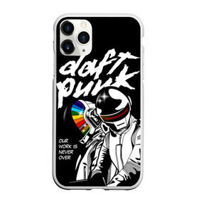 Чехол для iPhone 11 Pro Max матовый с принтом Daft Punk , Силикон |  | Тематика изображения на принте: daft punk | electronic | house | human | music | robot | дафт панк | музыка | синти поп | хаус | электроника