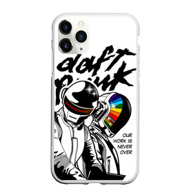 Чехол для iPhone 11 Pro матовый с принтом Daft Punk , Силикон |  | daft punk | electronic | house | human | music | robot | дафт панк | музыка | синти поп | хаус | электроника