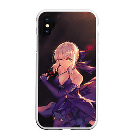 Чехол для iPhone XS Max матовый с принтом Fate Grand Order , Силикон | Область печати: задняя сторона чехла, без боковых панелей | Тематика изображения на принте: anime | fate grand order | manga | saber | аниме | арчер | ассасин | великий приказ | лансер | лунный свет в потерянной комнате | манга | первая миссия | судьба великая кампания | сэйбер