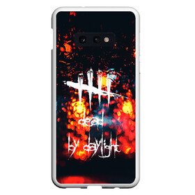 Чехол для Samsung S10E с принтом DEAD BY DAYLIGHT , Силикон | Область печати: задняя сторона чехла, без боковых панелей | dead by daylight | game | hillbilly | maniacs | trapper | wraith | деревенщина | игра | мертвые днем | охотник | призрак