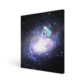Холст квадратный с принтом Milky Way , 100% ПВХ |  | cosmos | milk | nasa | space | космос | млечный путь | молоко