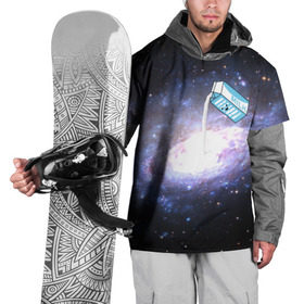 Накидка на куртку 3D с принтом Milky Way , 100% полиэстер |  | cosmos | milk | nasa | space | космос | млечный путь | молоко