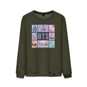 Мужской свитшот хлопок с принтом BTS , 100% хлопок |  | bangtan boys | bt21 | bts | bts army | bts stickers | j hope | jimin | jin | jungkook | k pop | rap monster | rapmon | suga | v | бтс | корея | стикеры bts