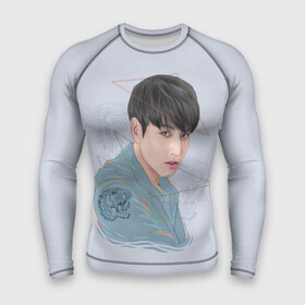 Мужской рашгард 3D с принтом Jeon Jungkook ,  |  | Тематика изображения на принте: bts | gucci | jeon jungkook | k pop | korean pop | music | бтс | гуси | гучи | гуччи | кей поп | коллаб | чон чонгук