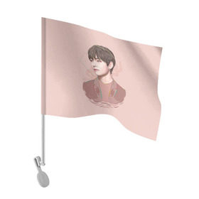 Флаг для автомобиля с принтом Kim Taehyung , 100% полиэстер | Размер: 30*21 см | bts | gucci | jeon jungkook | k pop | kim taehyung | korean pop | music | бтс | гуси | гучи | гуччи | кей поп | ким тхэ хён | коллаб | чон чонгук