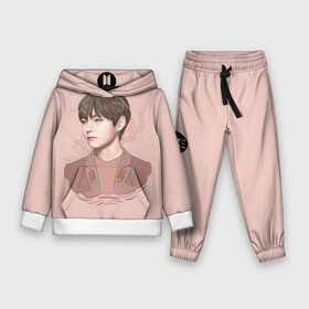 Детский костюм 3D (с толстовкой) с принтом Kim Taehyung ,  |  | bts | gucci | jeon jungkook | k pop | kim taehyung | korean pop | music | бтс | гуси | гучи | гуччи | кей поп | ким тхэ хён | коллаб | чон чонгук