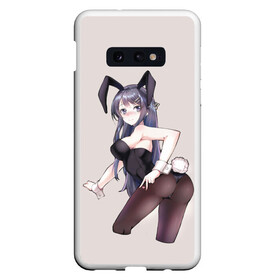 Чехол для Samsung S10E с принтом Bunny Girl , Силикон | Область печати: задняя сторона чехла, без боковых панелей | anime | rascal does not dream of bunny girl senpai | seishun buta yarou wa bunny girl senpai | аниме | сакурадзима май | сакута | этот глупый свин не понимает мечту девочки зайки