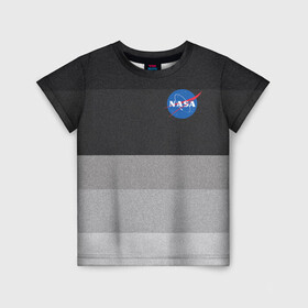 Детская футболка 3D с принтом NASA , 100% гипоаллергенный полиэфир | прямой крой, круглый вырез горловины, длина до линии бедер, чуть спущенное плечо, ткань немного тянется | nasa | space x | spacex | астронавт | астронавтика | вселенная | галактика | космонавт | космонавтика | космос | луна | марс | наса