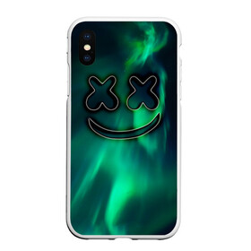 Чехол для iPhone XS Max матовый с принтом Marshmello Cosmos , Силикон | Область печати: задняя сторона чехла, без боковых панелей | marshmello | диджей | звезды | клуб | клубная музыка | космос | маршмеллоу | маршмэлло | маршмэллоу | музыка | небо | ночь | электронная