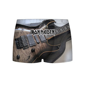 Мужские трусы 3D с принтом Iron Maiden , 50% хлопок, 50% полиэстер | классическая посадка, на поясе мягкая тканевая резинка | бас | британия | брюс дикинсон | гитара | группа | дева | железная | метал | нико макбрэйн | рок | стив харрис | хеви | яник герс