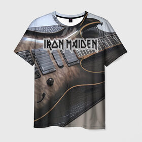 Мужская футболка 3D с принтом Iron Maiden , 100% полиэфир | прямой крой, круглый вырез горловины, длина до линии бедер | Тематика изображения на принте: бас | британия | брюс дикинсон | гитара | группа | дева | железная | метал | нико макбрэйн | рок | стив харрис | хеви | яник герс