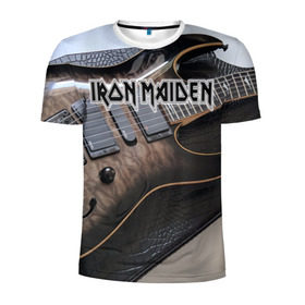 Мужская футболка 3D спортивная с принтом Iron Maiden , 100% полиэстер с улучшенными характеристиками | приталенный силуэт, круглая горловина, широкие плечи, сужается к линии бедра | бас | британия | брюс дикинсон | гитара | группа | дева | железная | метал | нико макбрэйн | рок | стив харрис | хеви | яник герс