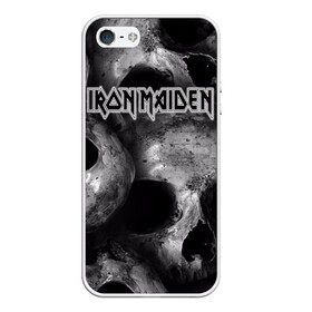 Чехол для iPhone 5/5S матовый с принтом Iron Maiden , Силикон | Область печати: задняя сторона чехла, без боковых панелей | бас | британия | брюс дикинсон | гитара | группа | дева | железная | метал | нико макбрэйн | рок | стив харрис | хеви | яник герс